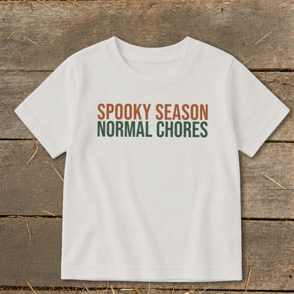 Spooky Season Normal Chores Toddler Tee