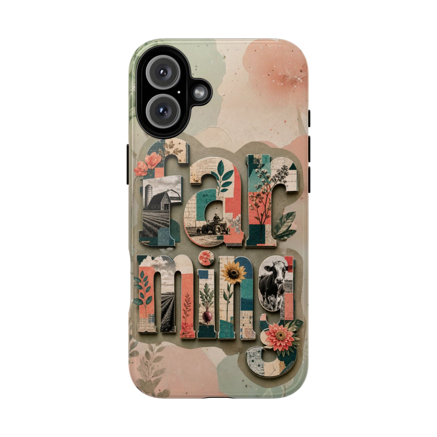 Farming Scrapbook Phone Case
