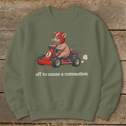 Off To Cause a Commotion Sweatshirt