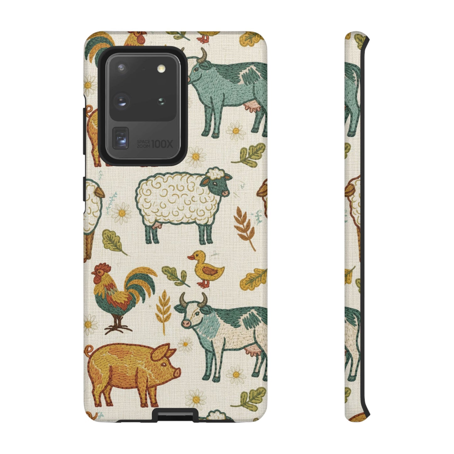 Folksy Farm Animals Phone Case