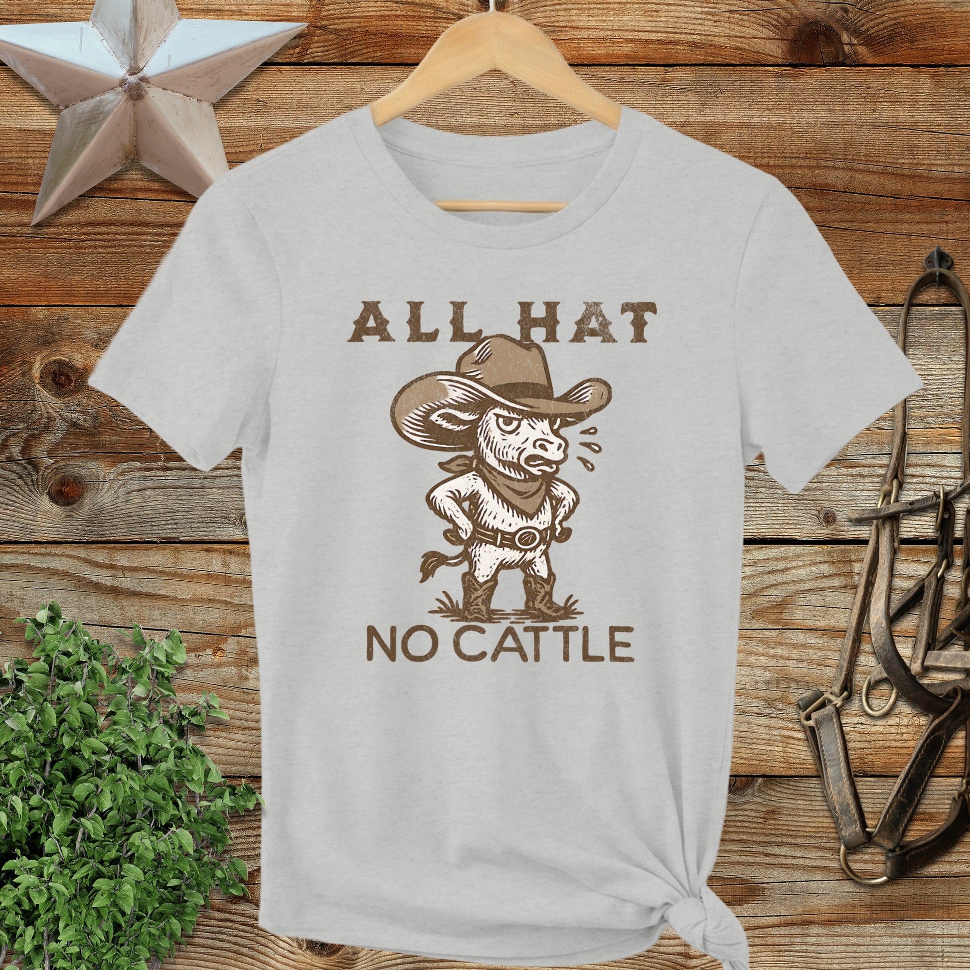 All Hat No Cattle Graphic Printed T-Shirt