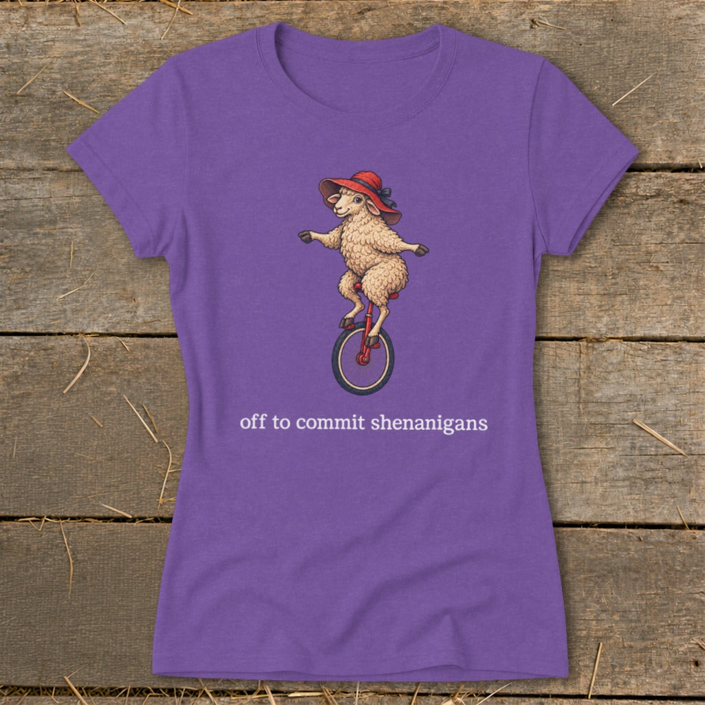 Off To Commit Shenanigans Ladies Tee