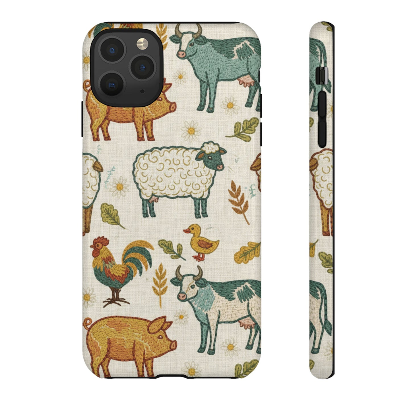 Folksy Farm Animals Phone Case