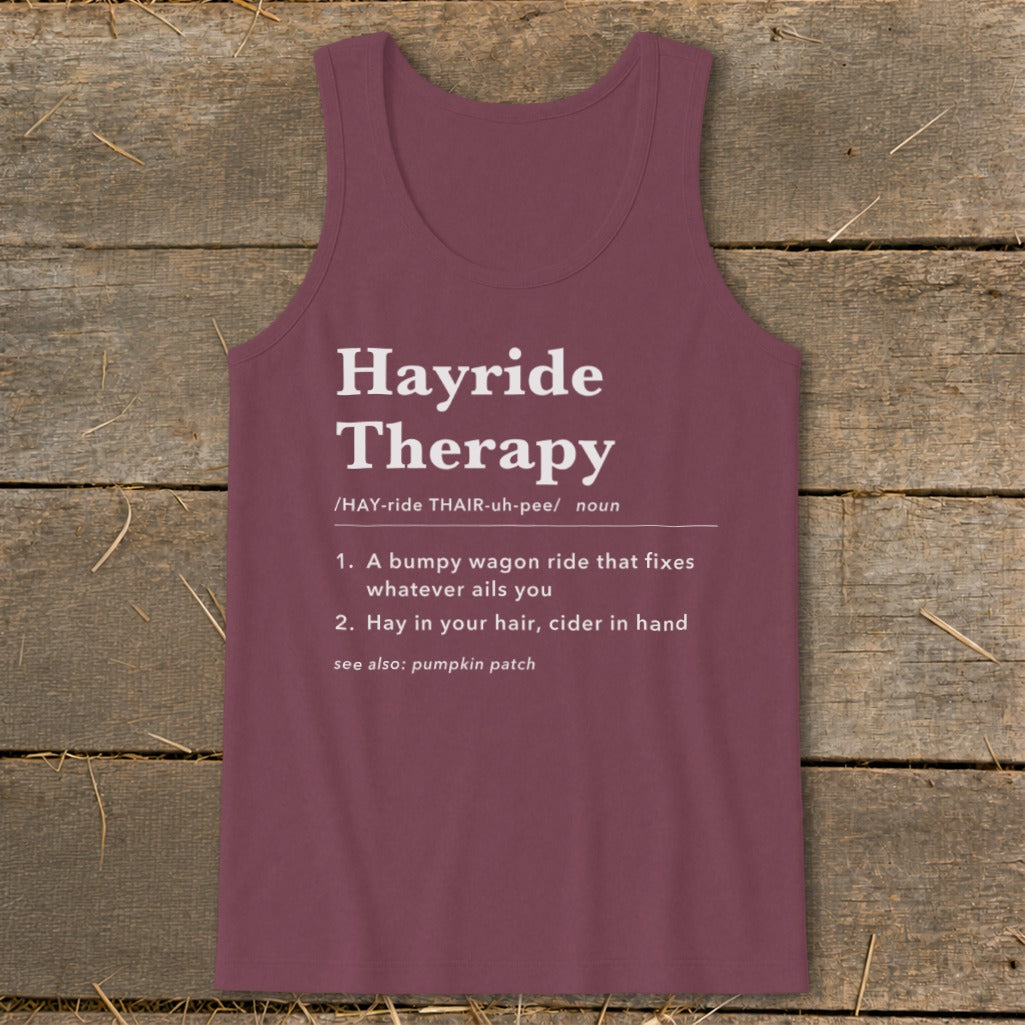 Hayride Therapy Definition Tank Top