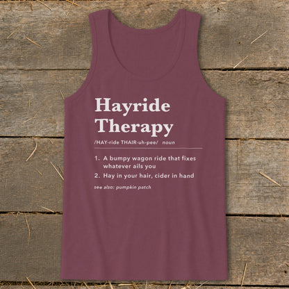 Hayride Therapy Definition Tank Top
