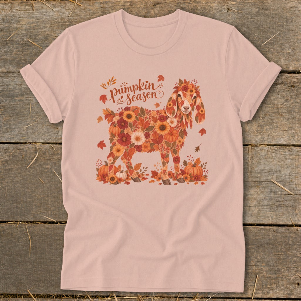 Fall Floral Nubian Goat Softstyle Tee