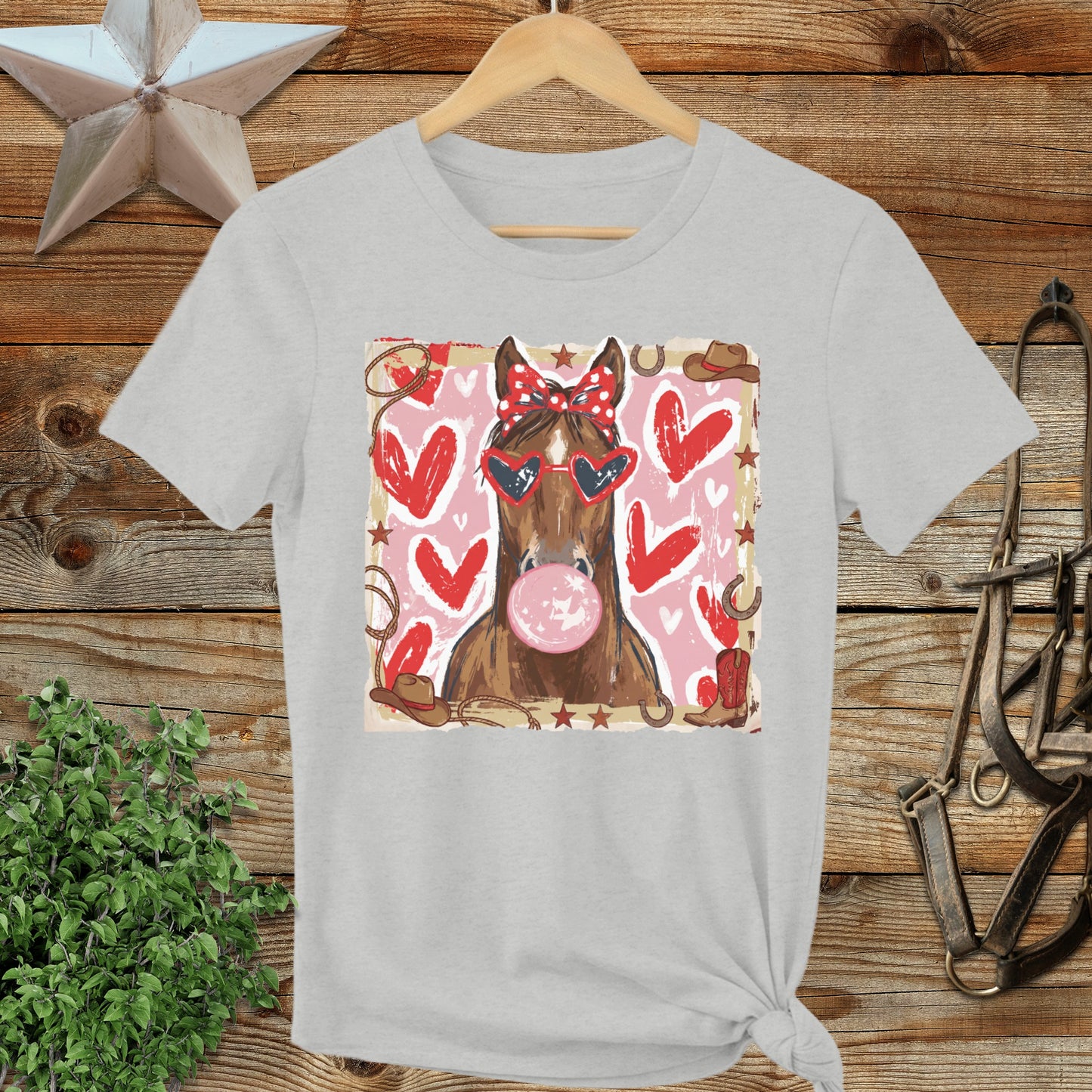 Whimsical Valentine - Horse Ladies Tee