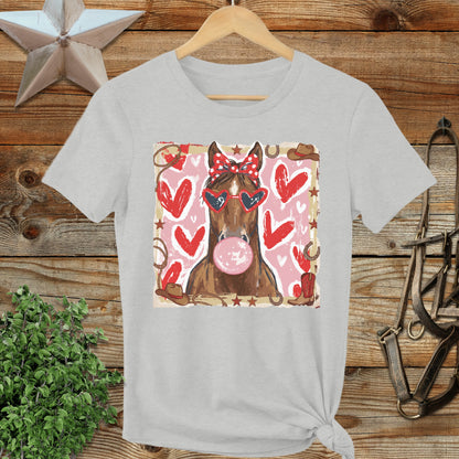 Whimsical Valentine - Horse Ladies Tee