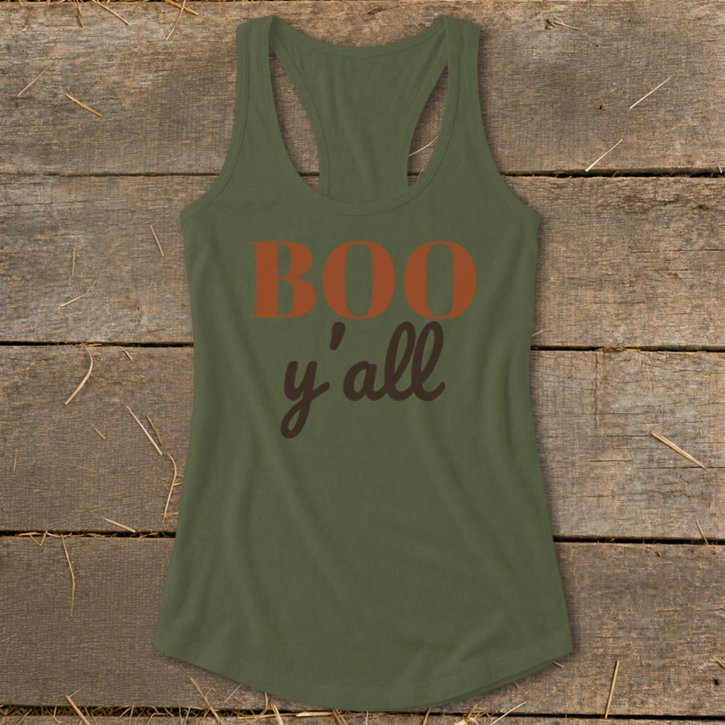 Boo Y'all Racerback Tank