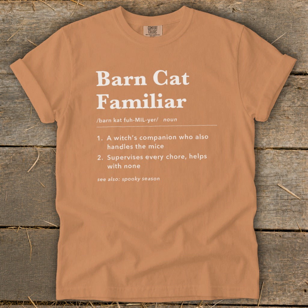 Barn Cat Familiar Definition Signature Tee