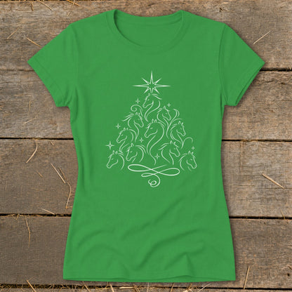 Elegant Horse Tree Ladies Tee