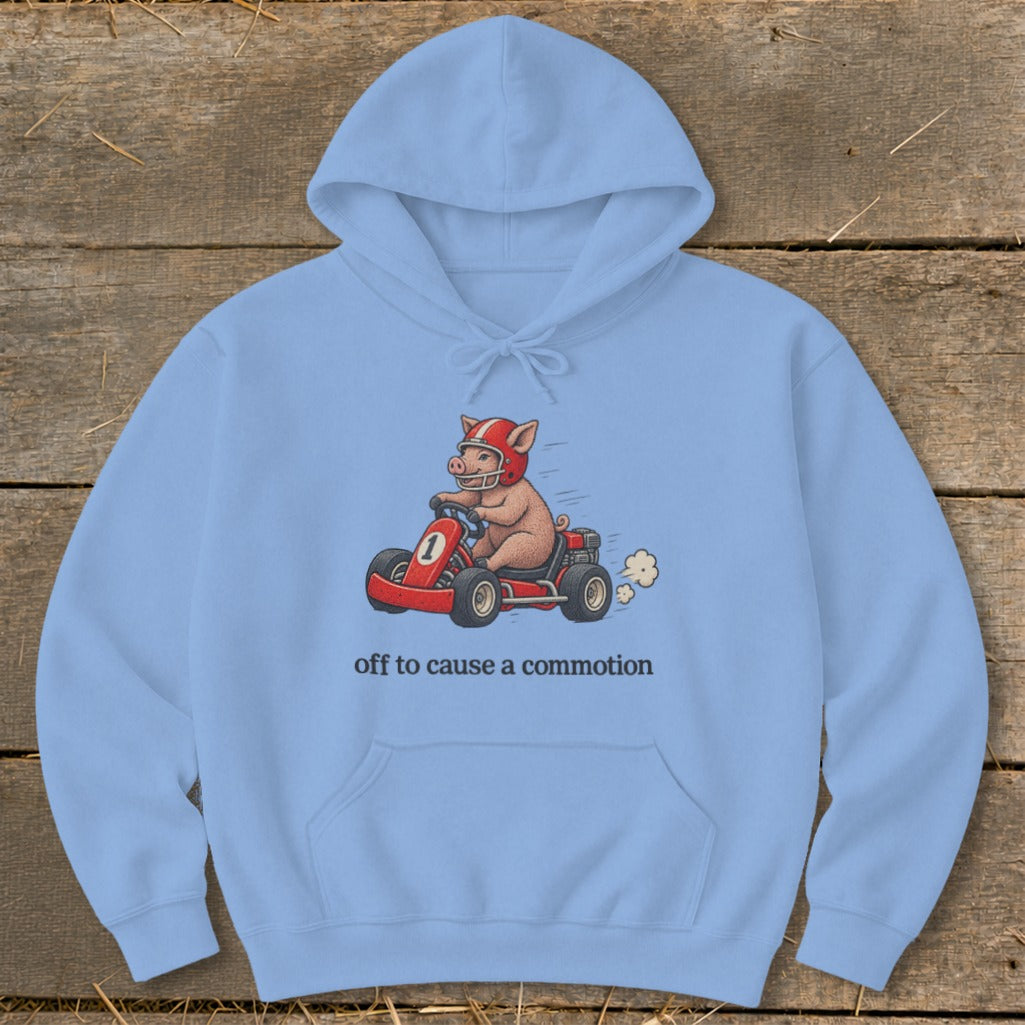 Off To Cause a Commotion Hoodie