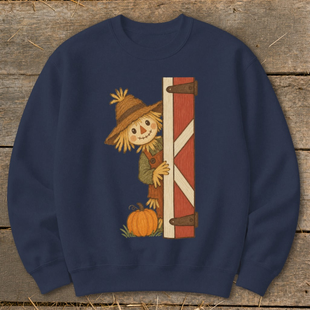 Peeking Scarecrow Sweatshirt