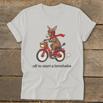 Off To Start a Brouhaha Softstyle Tee