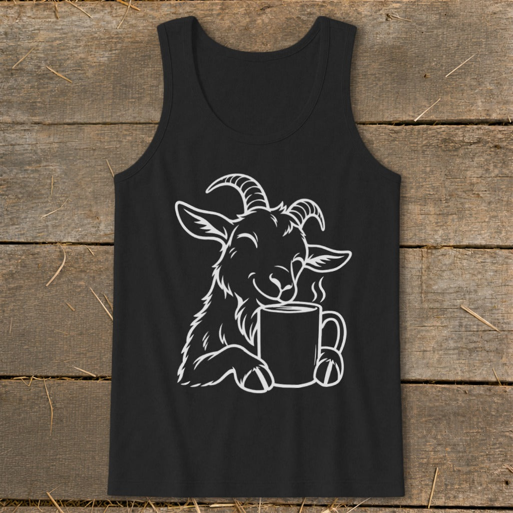 Morning Coffee Goat Tank Top
