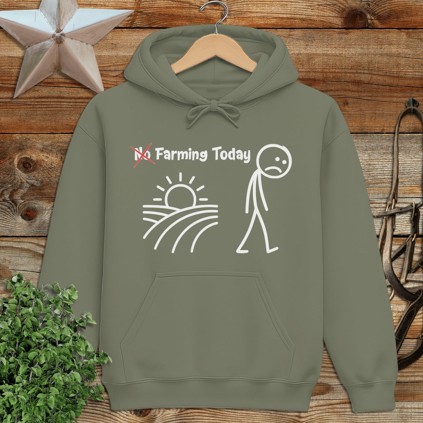 No Farming Today Hoodie
