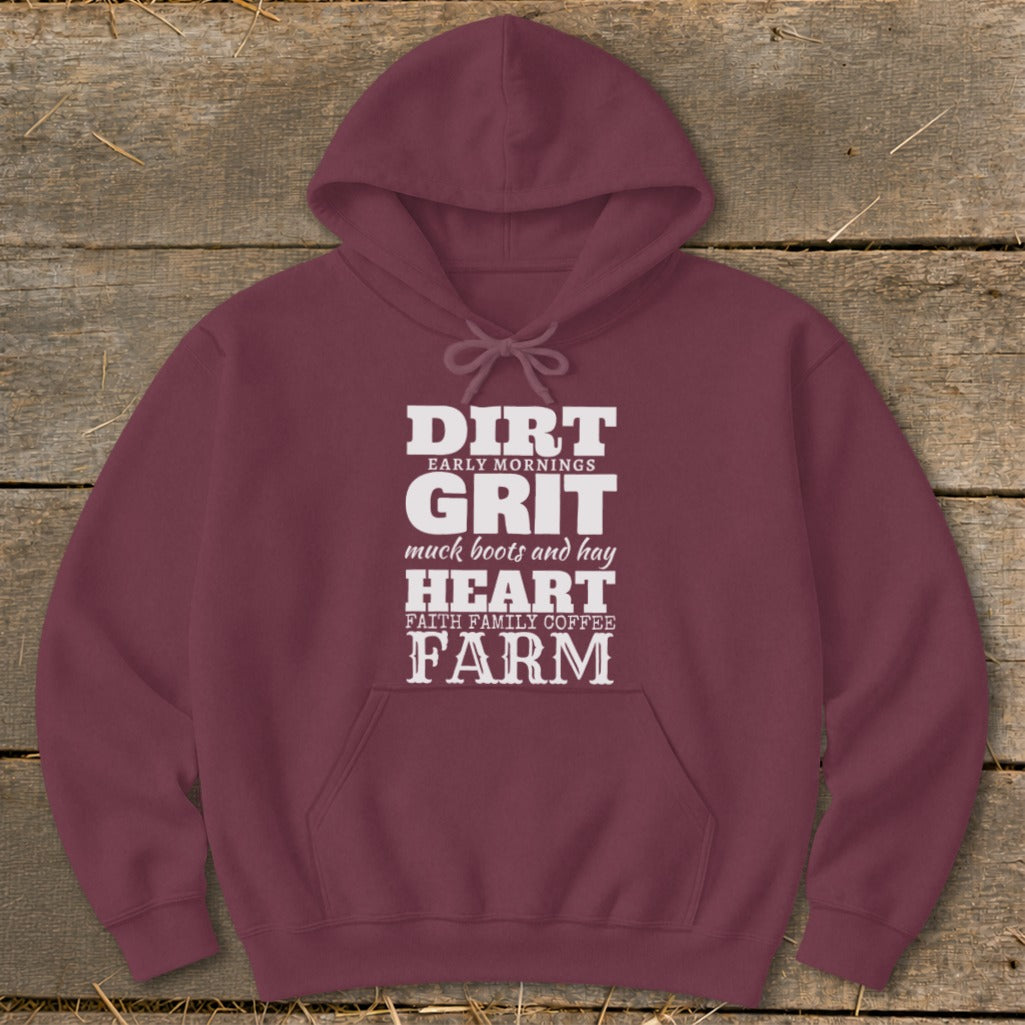 Dirt Grit Heart Farm Hoodie