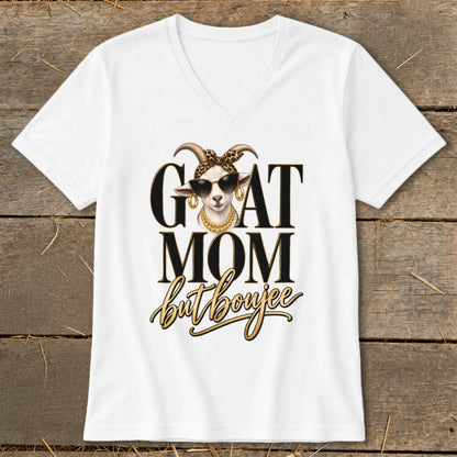 Goat Mom but Boujee V-neck