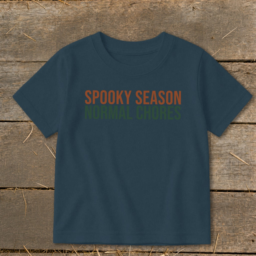 Spooky Season Normal Chores Toddler Tee