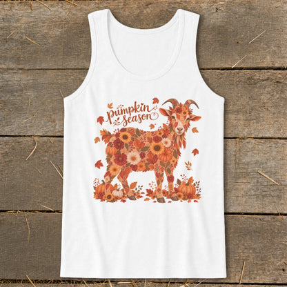 Fall Floral Goat Tank Top