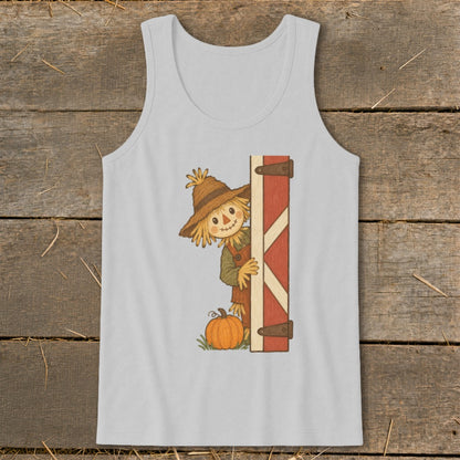 Peeking Scarecrow Tank Top