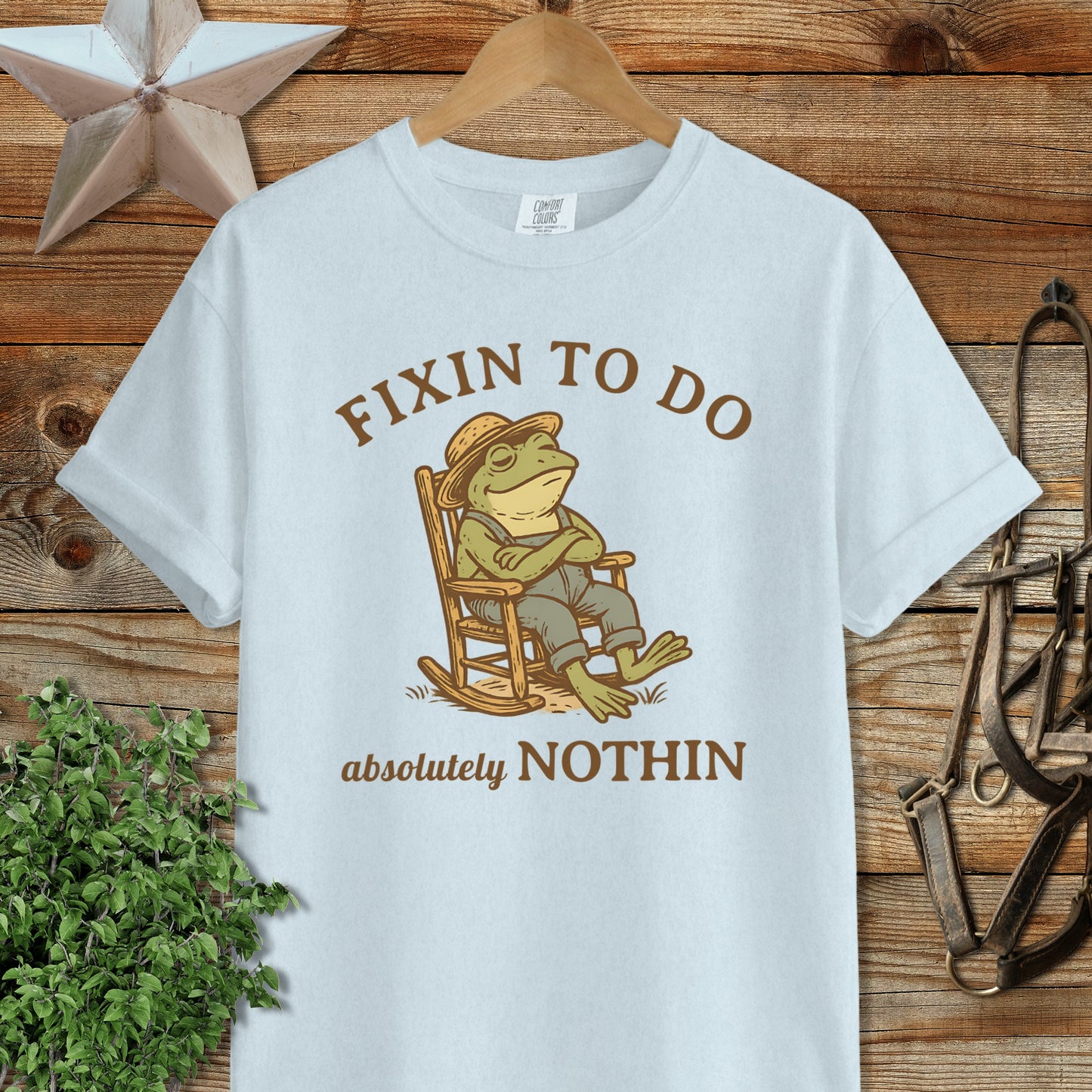 Fixin To Do Absolutely Nothing Relaxing Frog Shirt