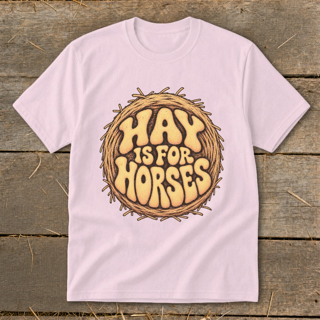 Hay Is For Horses Round Bale Youth Tee