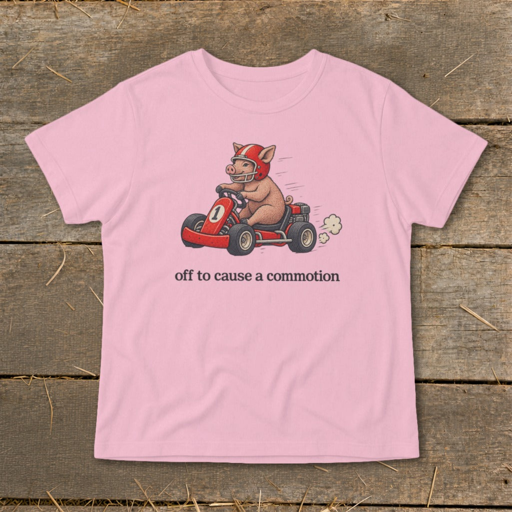 Off To Cause a Commotion Infant Tee