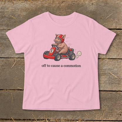 Off To Cause a Commotion Infant Tee