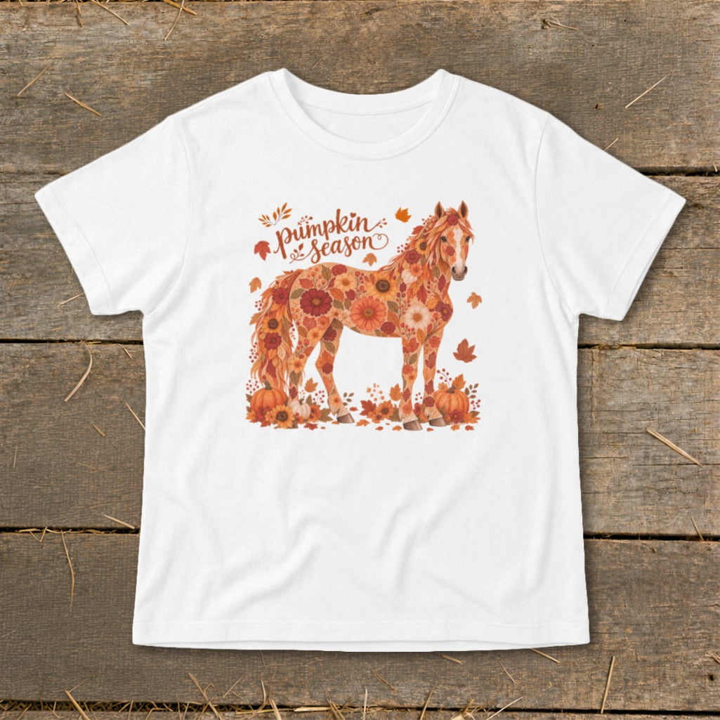 Fall Floral Horse Infant Tee