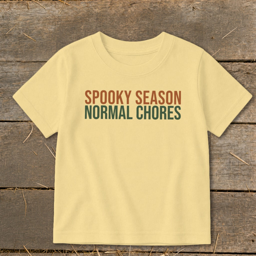 Spooky Season Normal Chores Toddler Tee