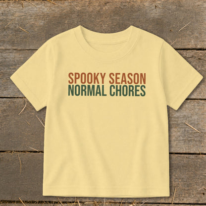 Spooky Season Normal Chores Toddler Tee