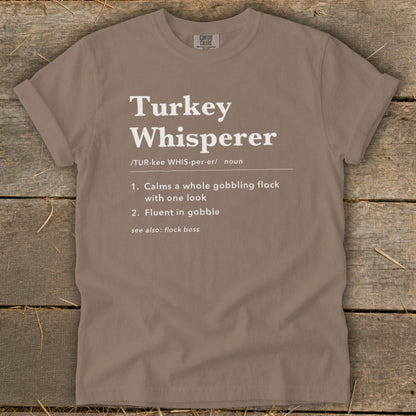 Turkey Whisperer Definition Signature Tee