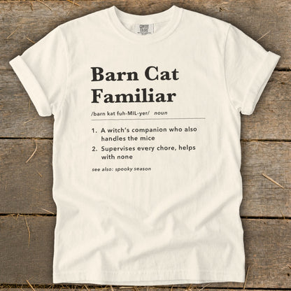Barn Cat Familiar Definition Signature Tee