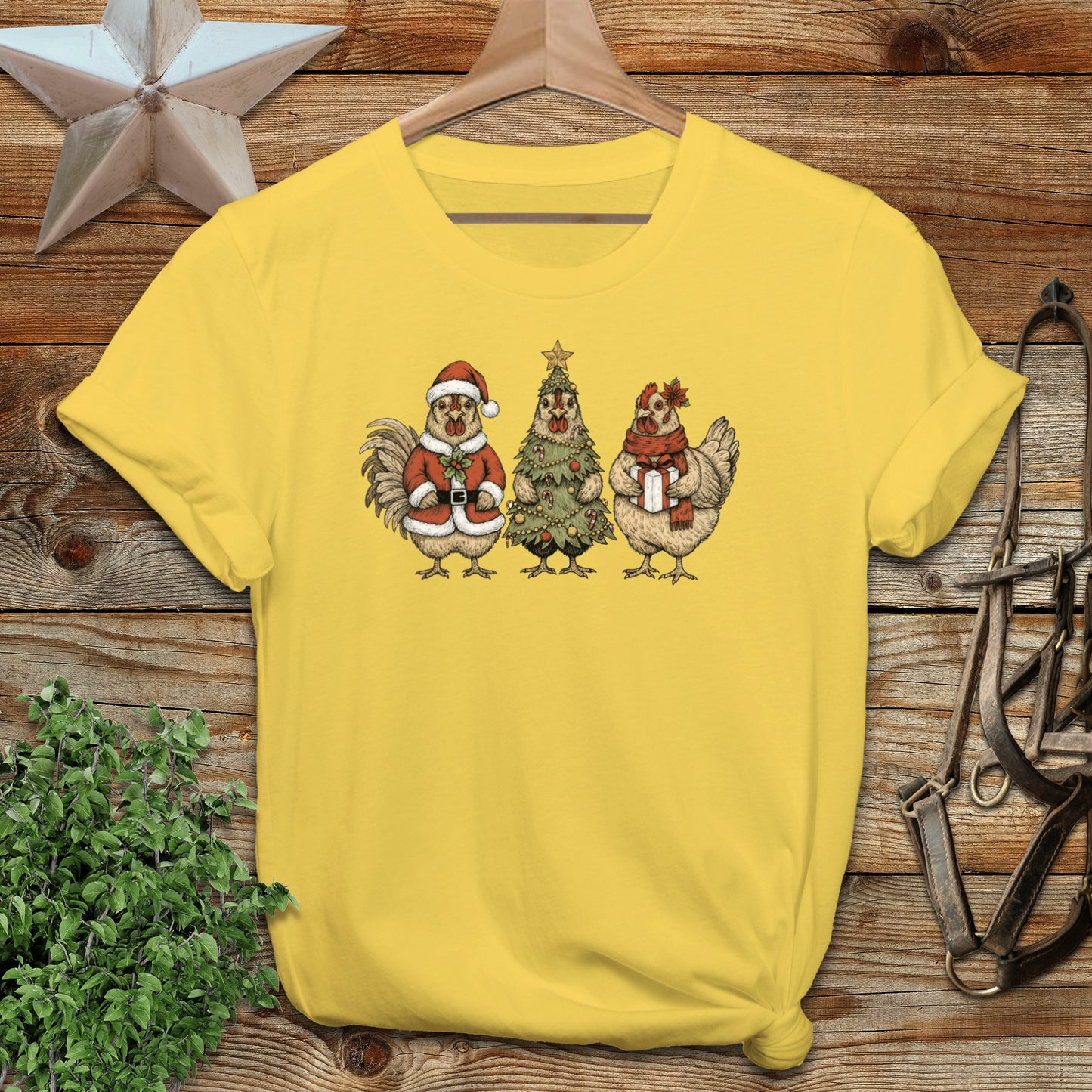 3 Chick Christmas Softstyle Tee