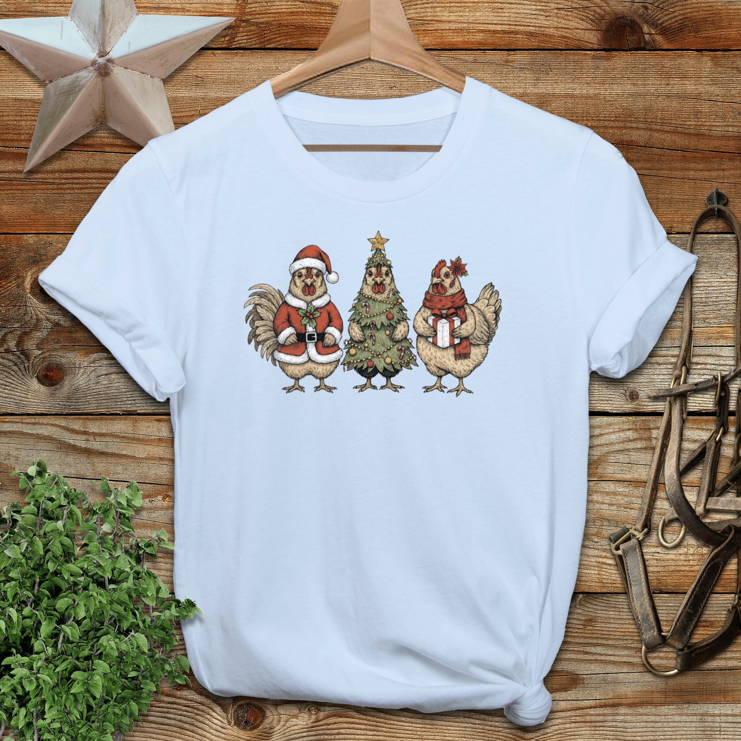 3 Chick Christmas T-shirt