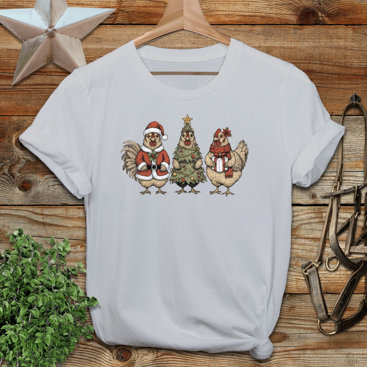 3 Chick Christmas T-shirt