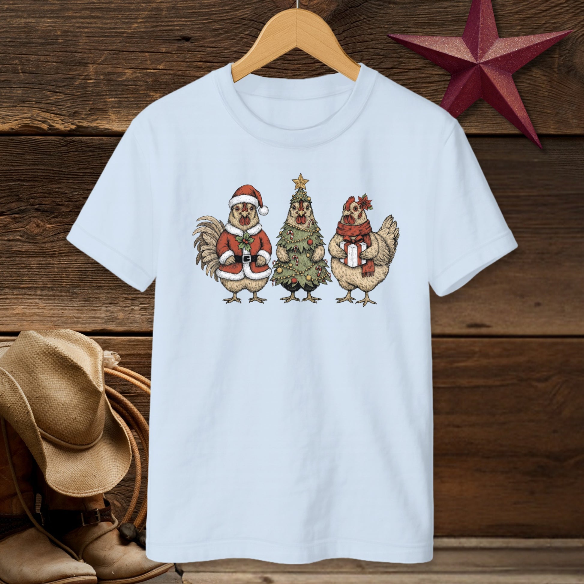 3 Chick Christmas T-Shirt (Youth)