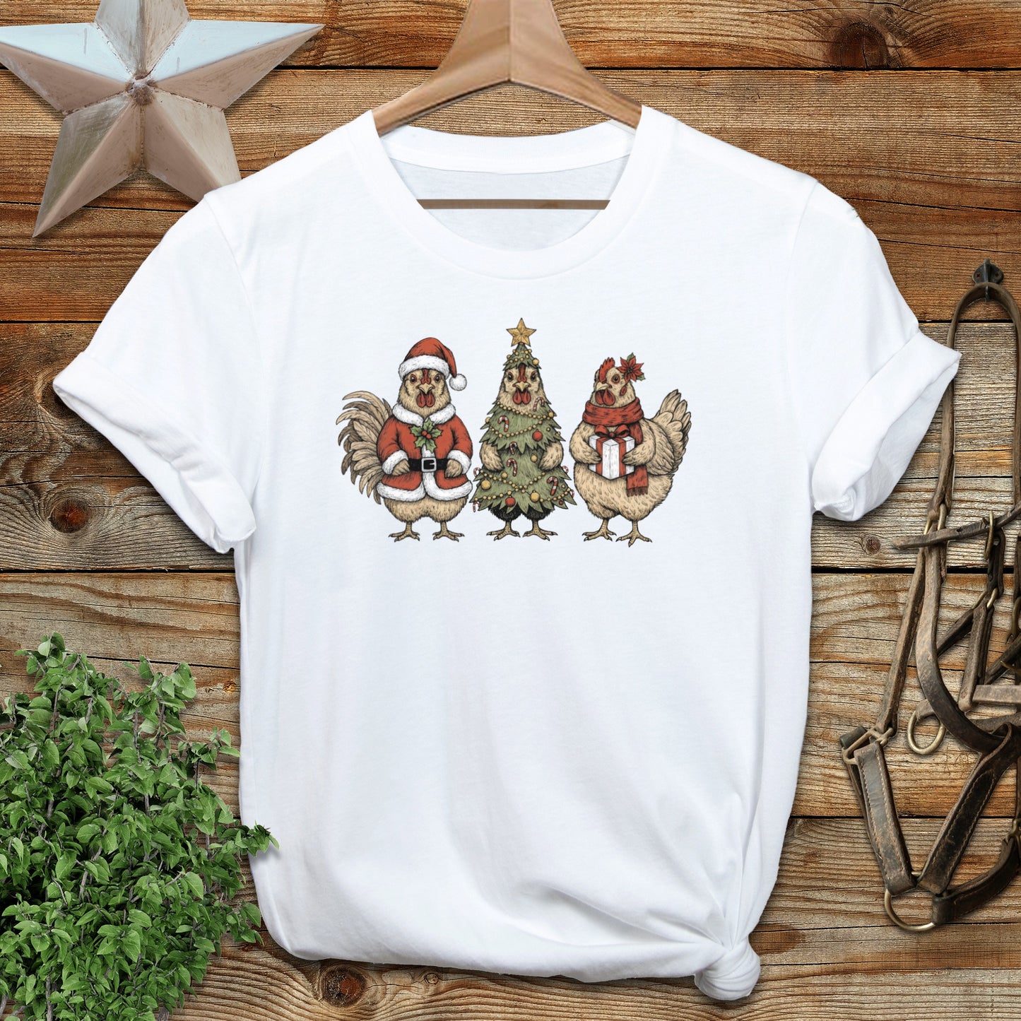 3 Chick Christmas T-shirt