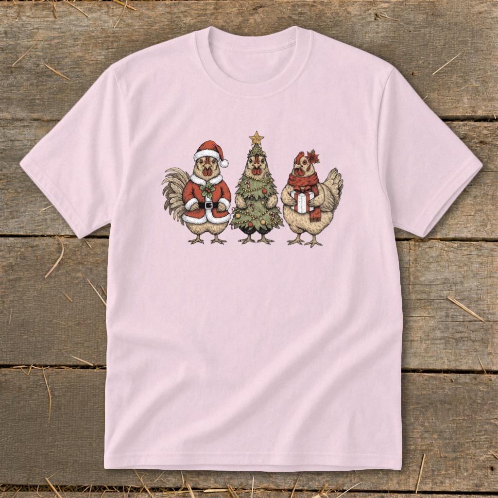 3 Chick Christmas Youth Tee