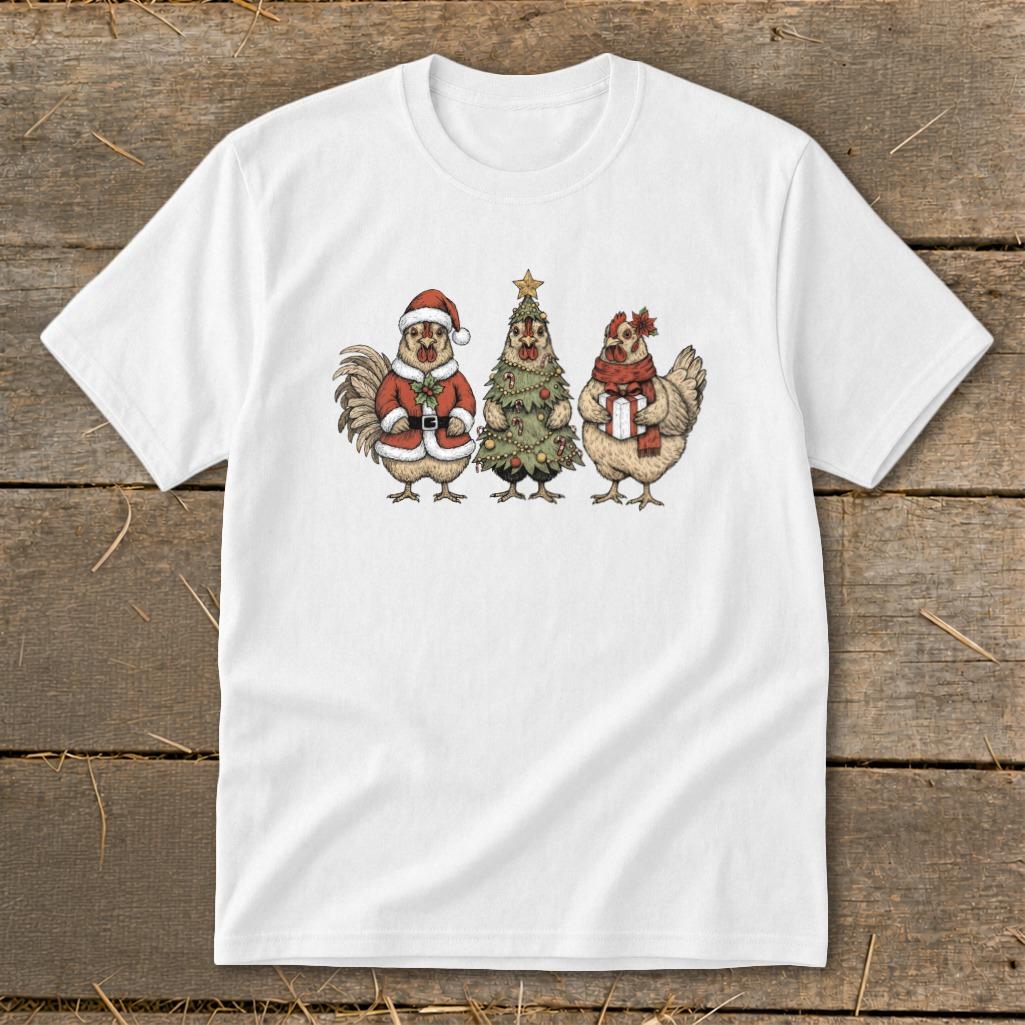 3 Chick Christmas Youth Tee