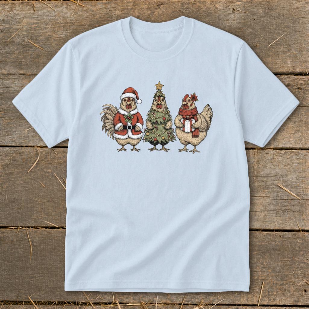 3 Chick Christmas Youth Tee