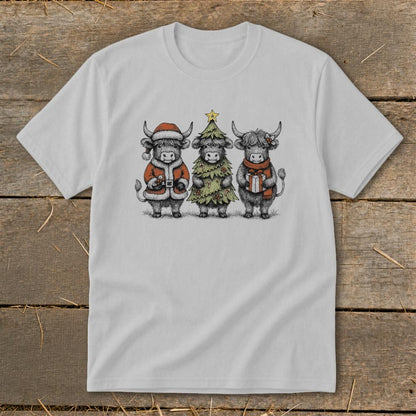 3 Cow Christmas Youth Tee