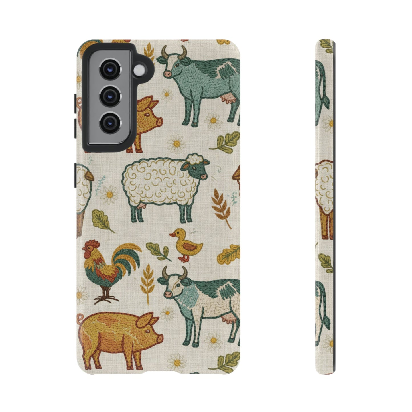 Folksy Farm Animals Phone Case