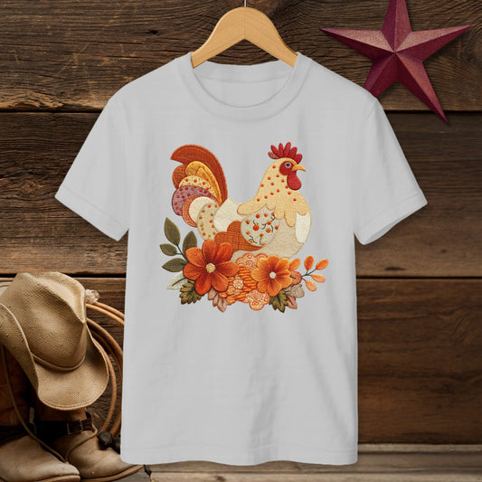Farmhouse Rooster Floral Design T-Shirt product type