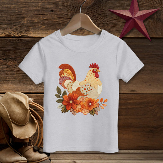 Colorful Rooster Design Graphic T-Shirt product type