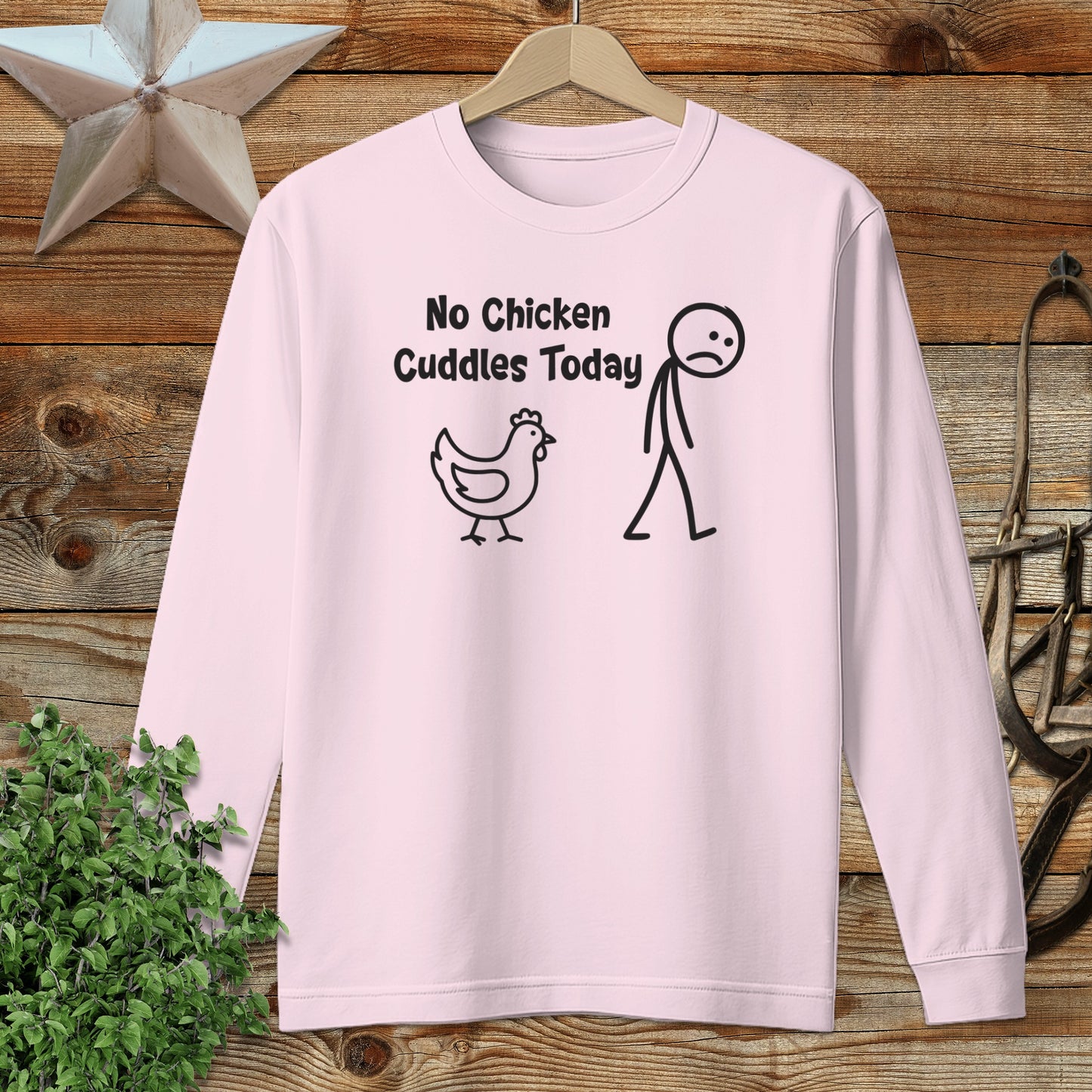 Funny No Chicken Cuddles Today Shirt for Humor