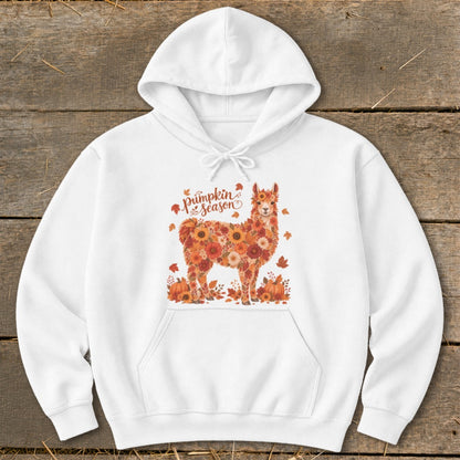 Fall Floral Llama Hoodie