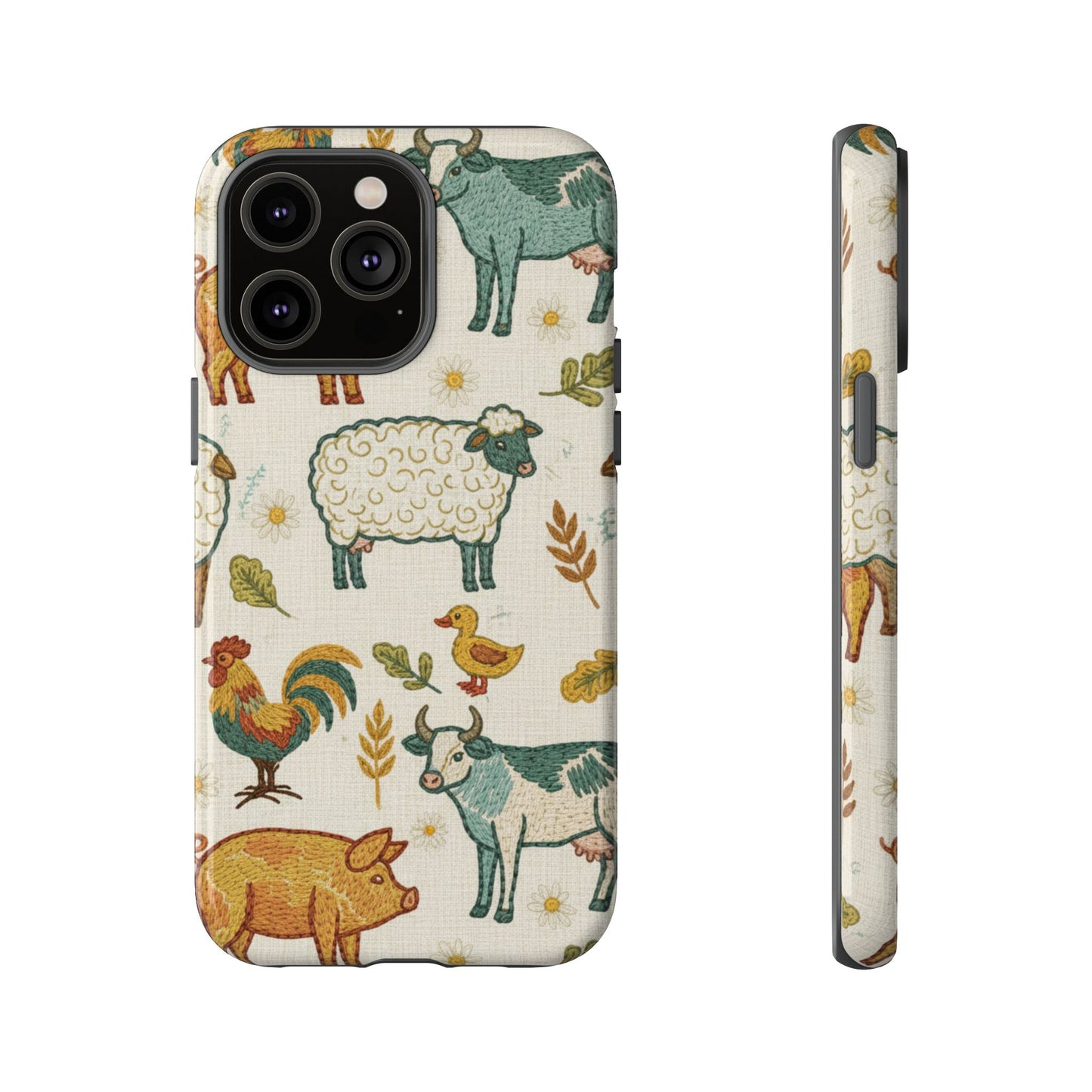 Folksy Farm Animals Phone Case