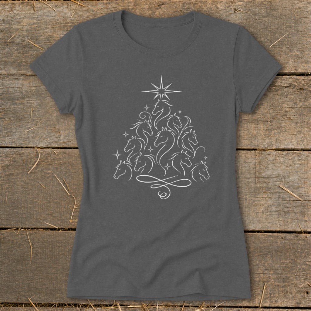 Elegant Horse Tree Ladies Tee